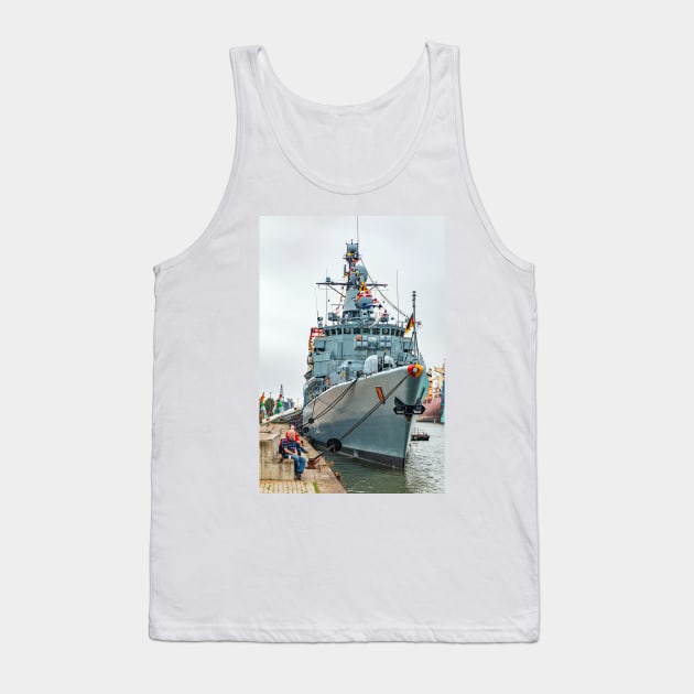 German Navy Frigate 'Karlsruhe' - Bremerhaven Tank Top by holgermader